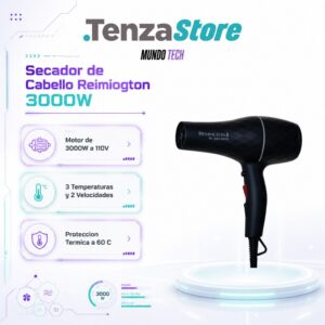 Secador de Cabello Reimiogton de Alta Potencia (3000W)