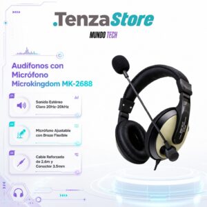 Audífonos con Micrófono Microkingdom MK-2688