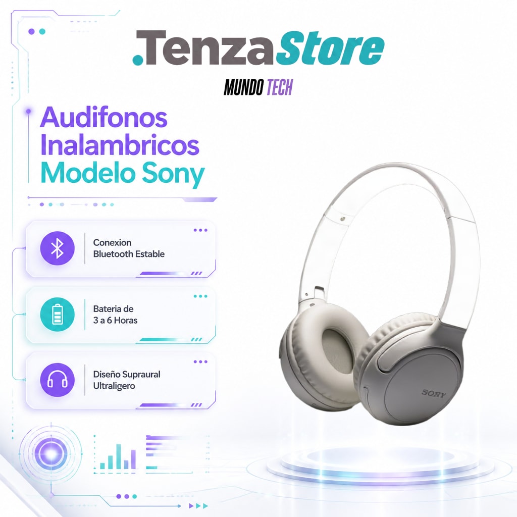 Audífonos Inalámbricos Modelo Sony Bluetooth